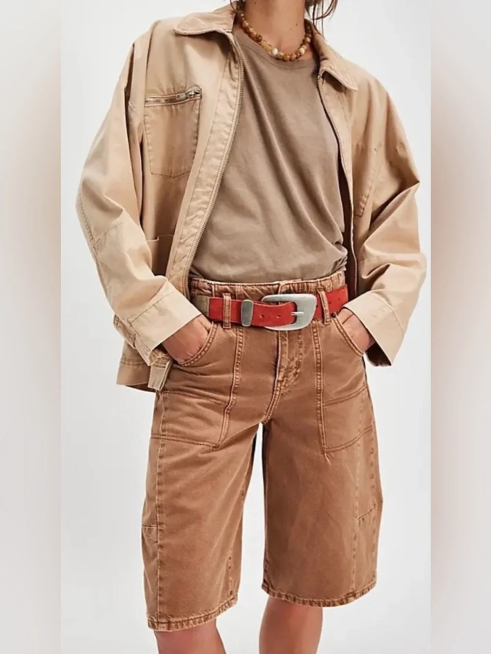 NWT Free People XS/S Dover Suede Belt in Paprika Red New $38 retail - Picture 3 of 5
